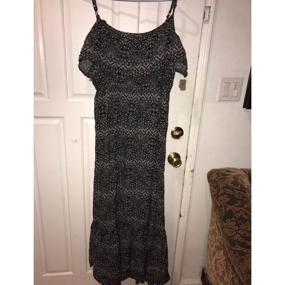 Black and white summer dress